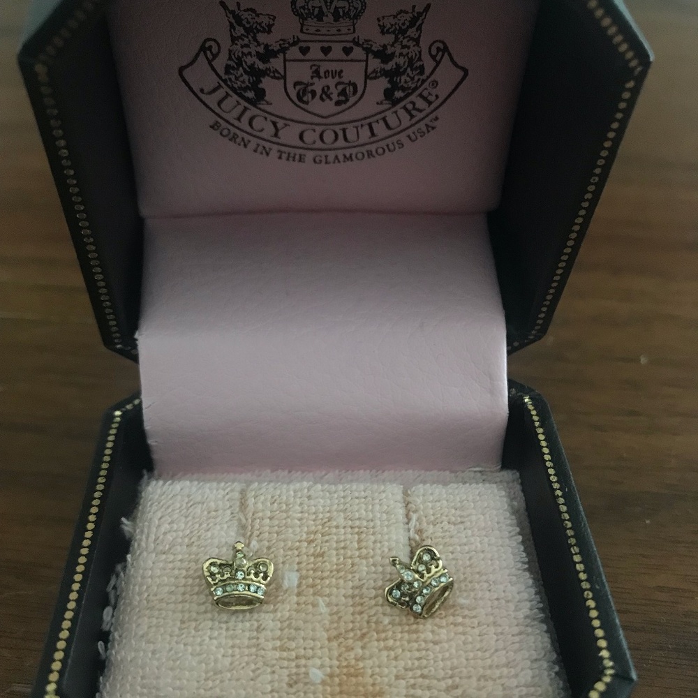 Juicy Couture Crown Stud Earrings